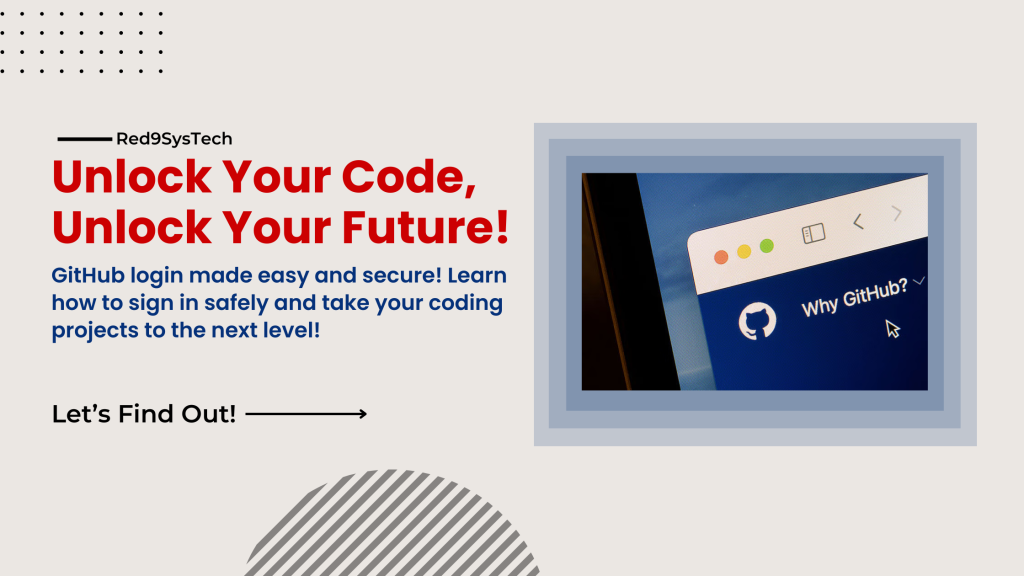 github login-Red9SysTech