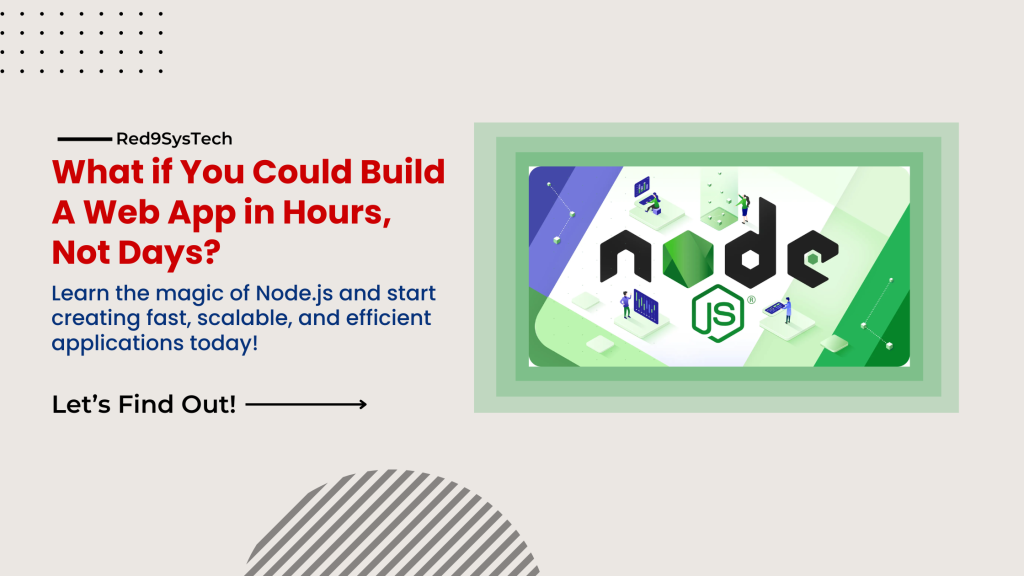 node js tutorial-Red9SysTech