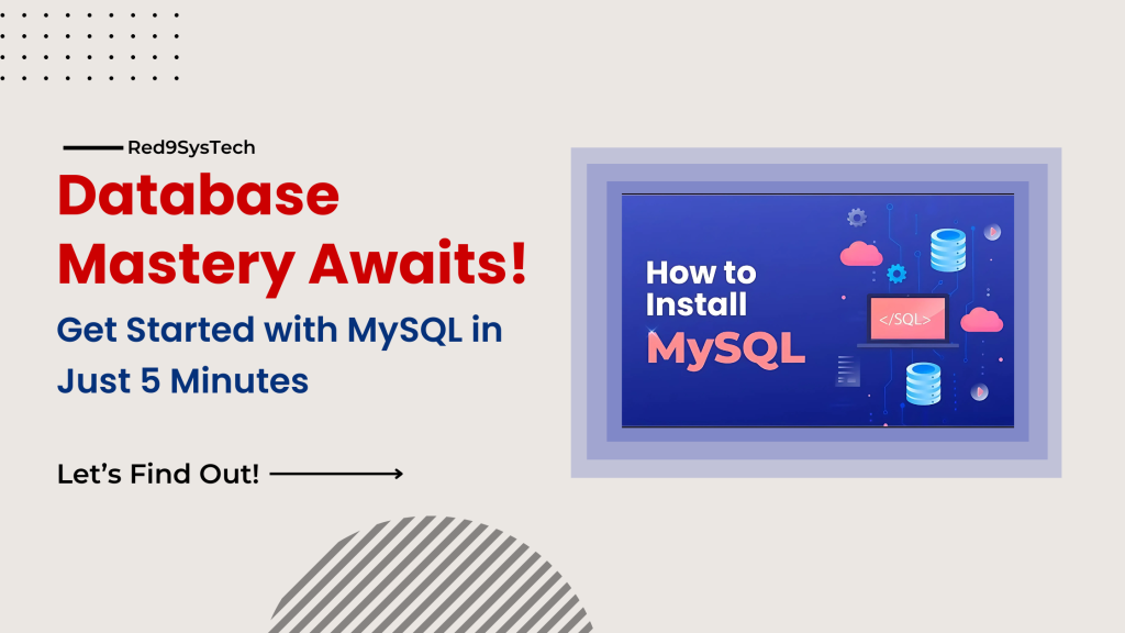 mysql download-Red9SysTech